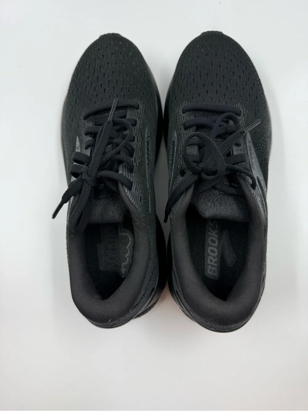 Brooks Ghost 16 Triple Black Woman Running Shoes Size 8.5 - Picture 5 of 7